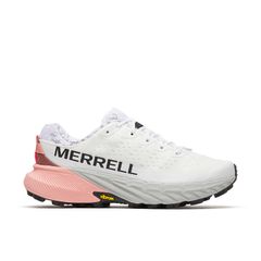 Champion Merrell Mujer Agility Peak 5 White/Soft Coral Blanco