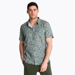 Camisa Merrell Hombre Shirt Short Sleeve Bluff Verde