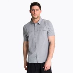Camisa Merrell Hombre Sport Shirt Short Sleeve Akaroa Gris
