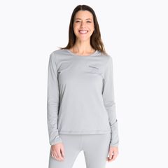 Remera Merrell Mujer Long Sleeve First Layer Hamil Top Gris